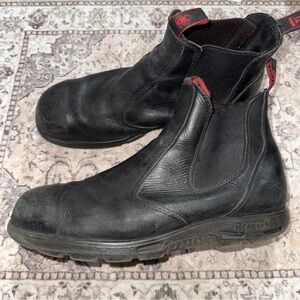 Redback UBBK Easy Escape Chelsea Boots Mens Size 13 US Black Leather Steel Toe